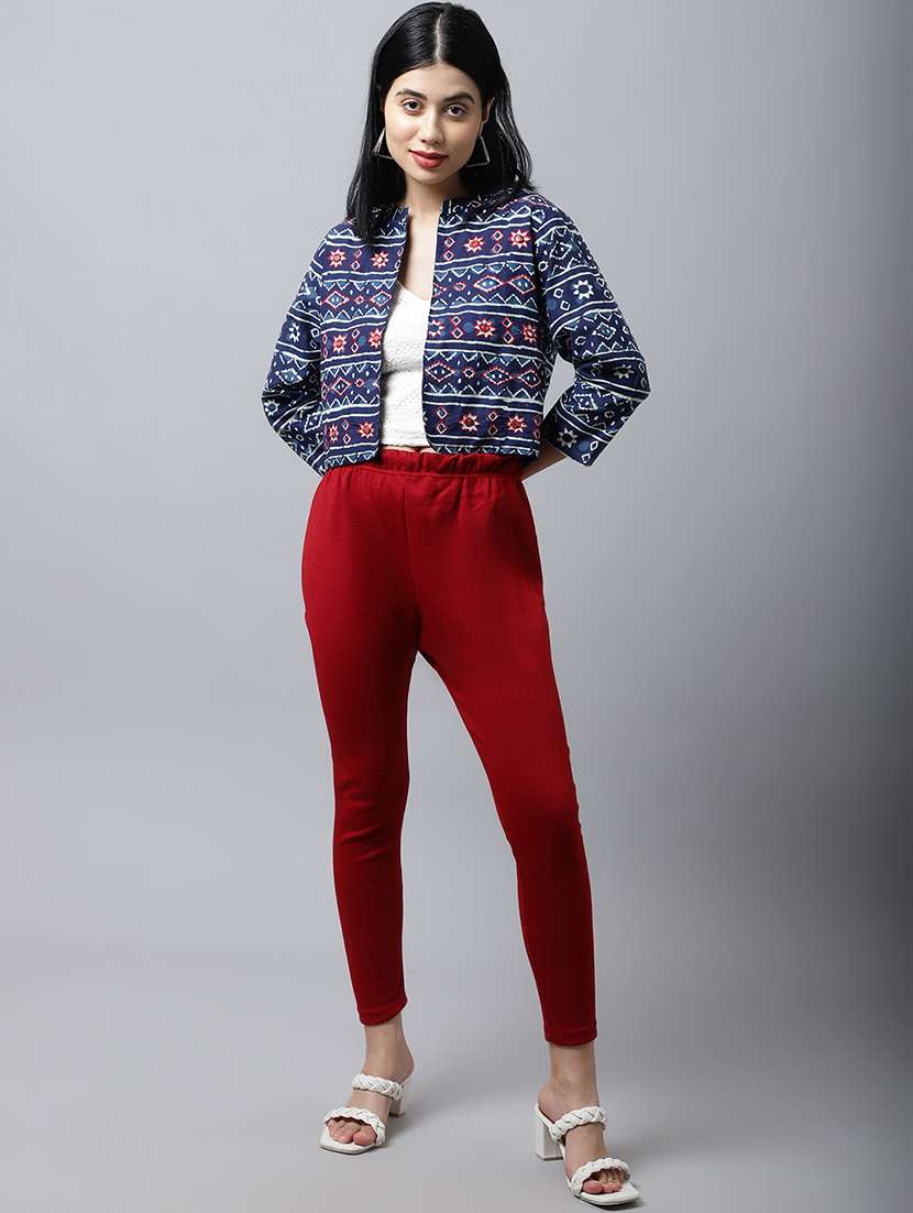 pack of 2 solid ankle length legging - 21535566 - Standard Image - 4