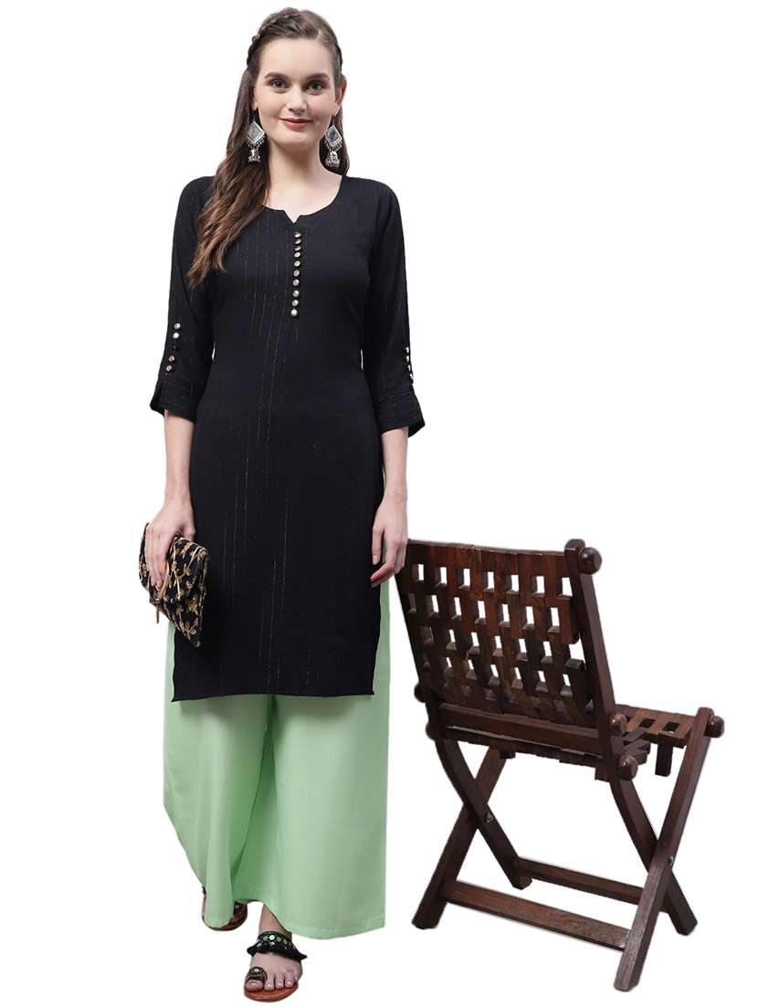 women solid relaxed fit palazzo - 21535589 -  Standard Image - 4