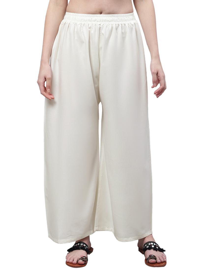 women solid relaxed fit palazzo - 21535595 - Zoom Image - 0