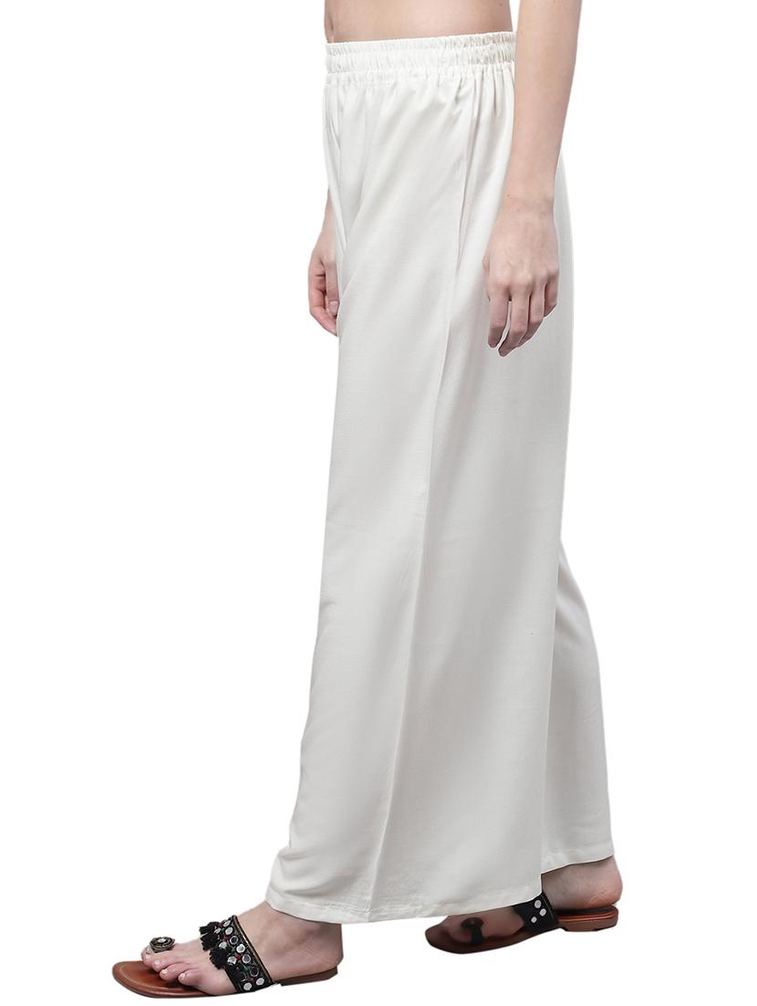 women solid relaxed fit palazzo - 21535595 -  Standard Image - 1