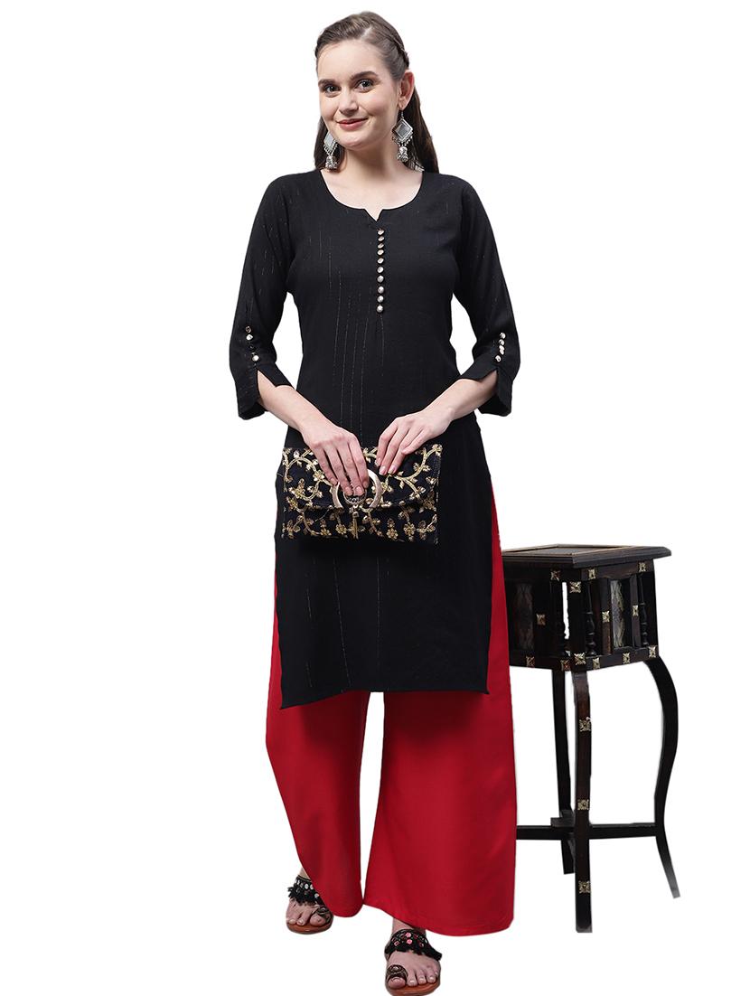 women solid relaxed fit palazzo - 21535597 - Standard Image - 4