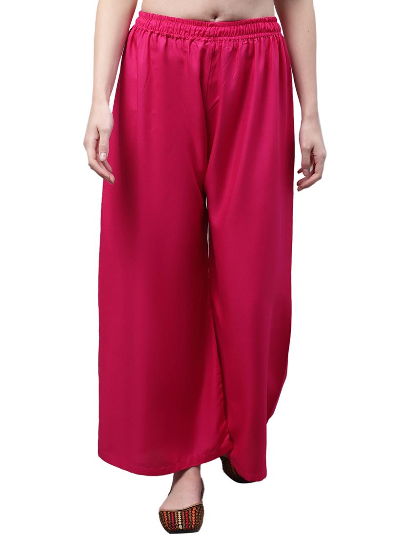 women solid relaxed fit palazzo - 21535604 - Zoom Image - 0