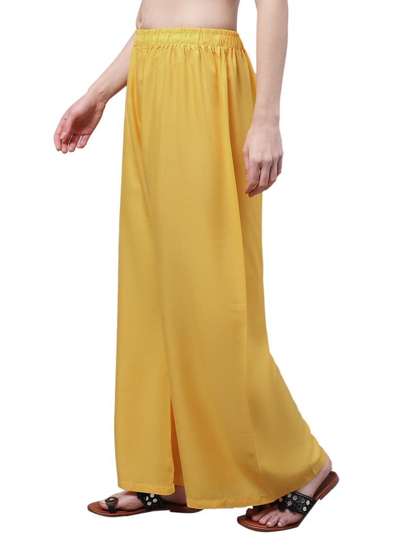 women solid relaxed fit palazzo - 21535605 -  Standard Image - 1