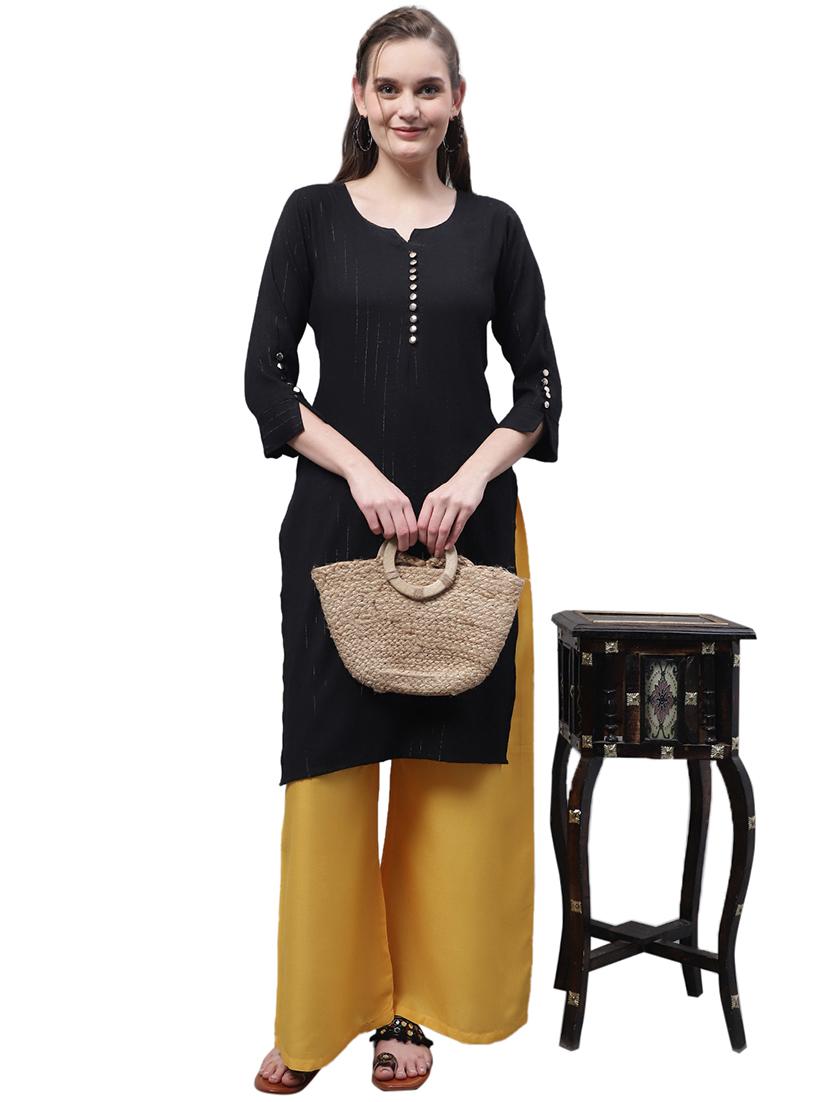 women solid relaxed fit palazzo - 21535605 - Standard Image - 4