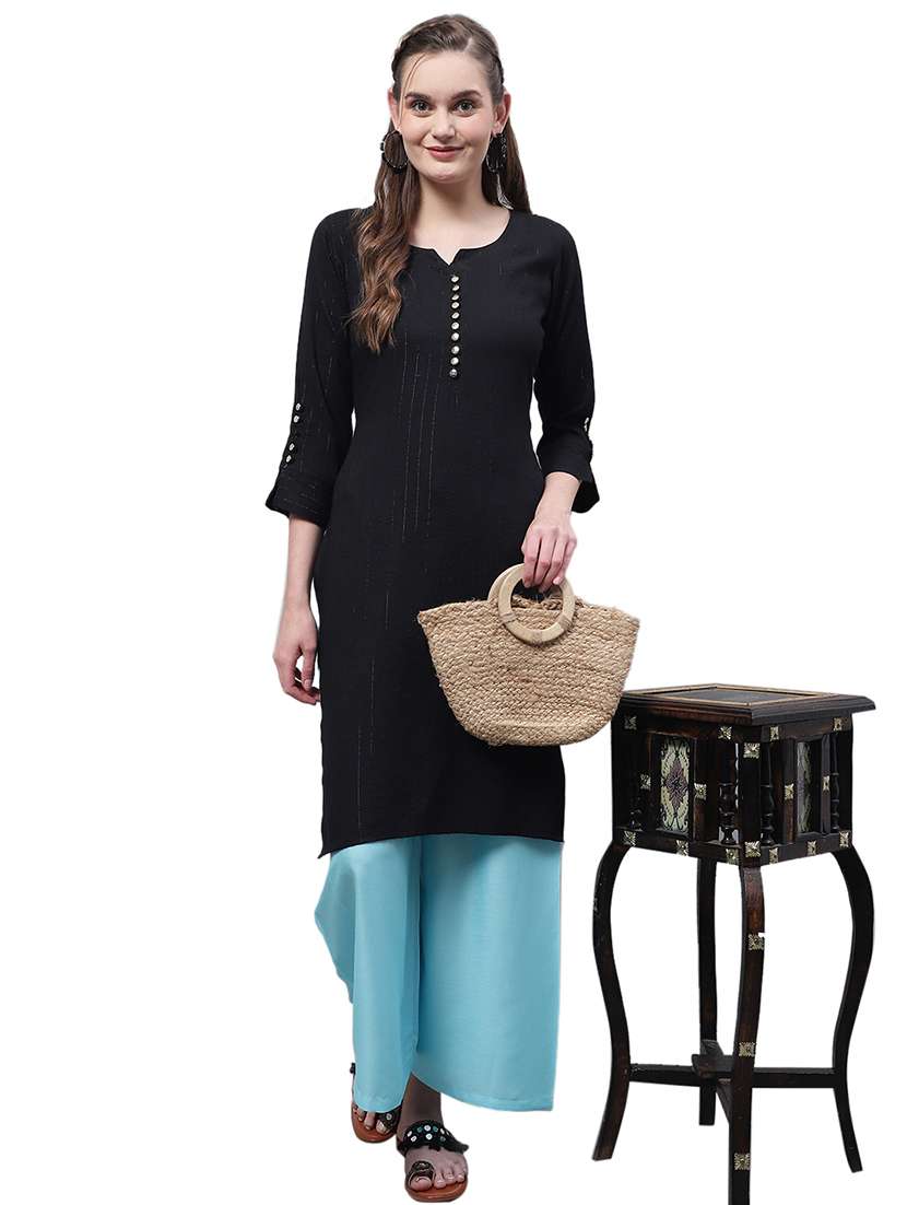 women solid relaxed fit palazzo - 21535607 - Standard Image - 4