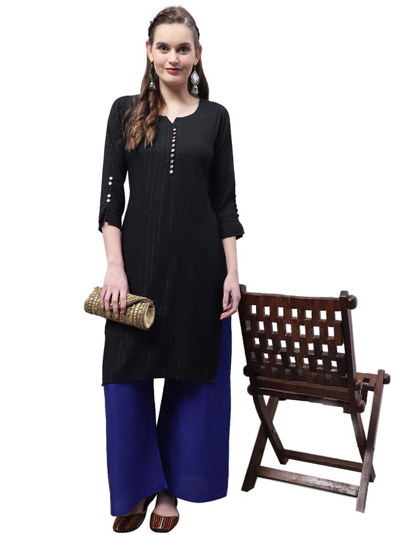 women solid relaxed fit palazzo - 21535613 - Standard Image - 4