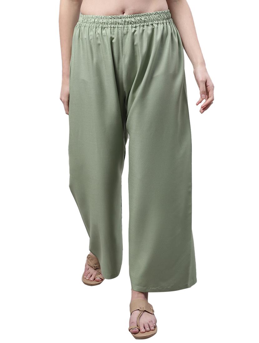 women solid relaxed fit palazzo - 21535614 - Zoom Image - 0