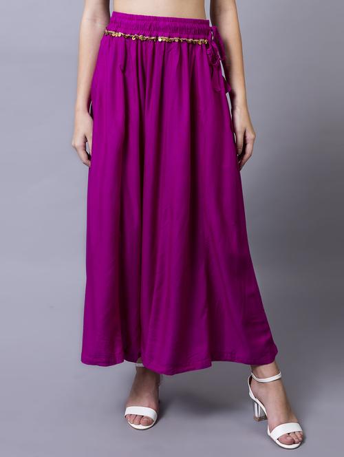 women solid flared palazzo - 21535651 - Standard Image - 0
