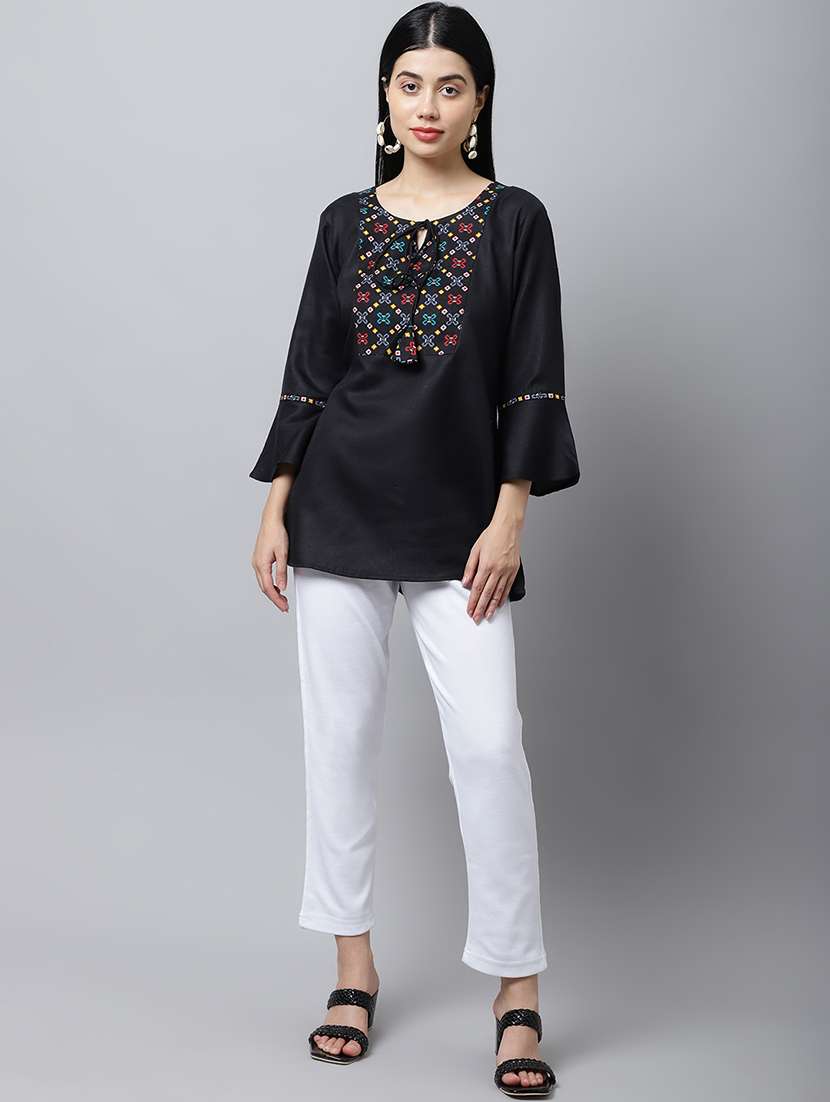 multi colored wool trousers - 21535683 - Standard Image - 4