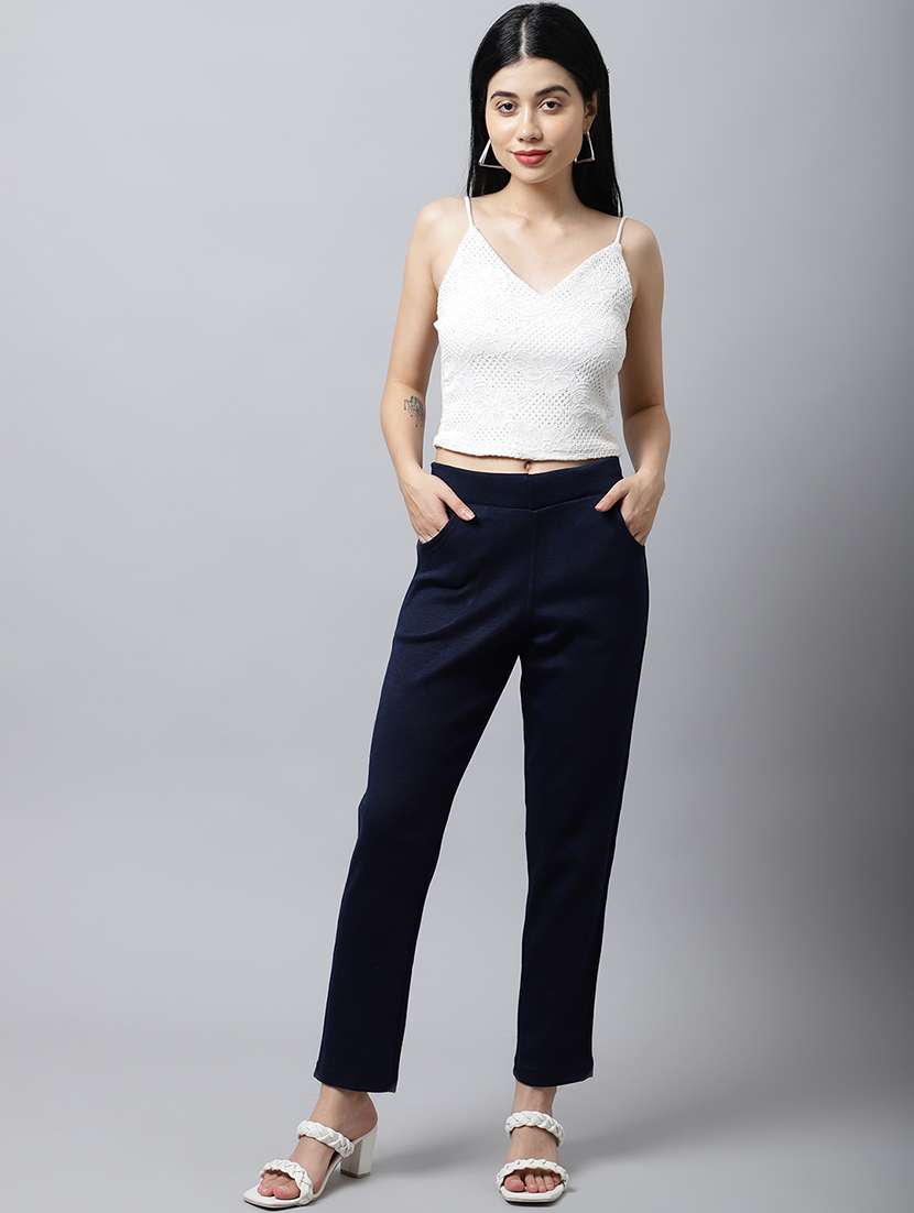 multi colored wool trousers - 21535688 - Standard Image - 4