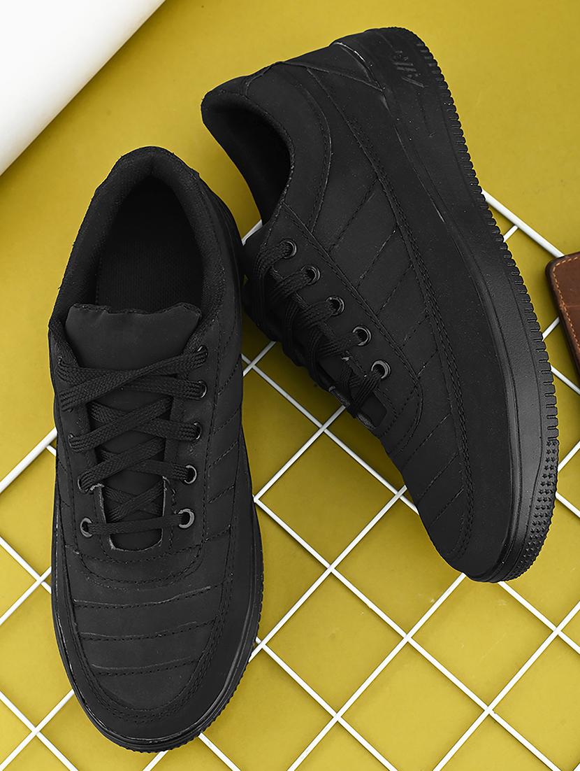 men black lace up sneakers - 21535702 - Zoom Image - 0