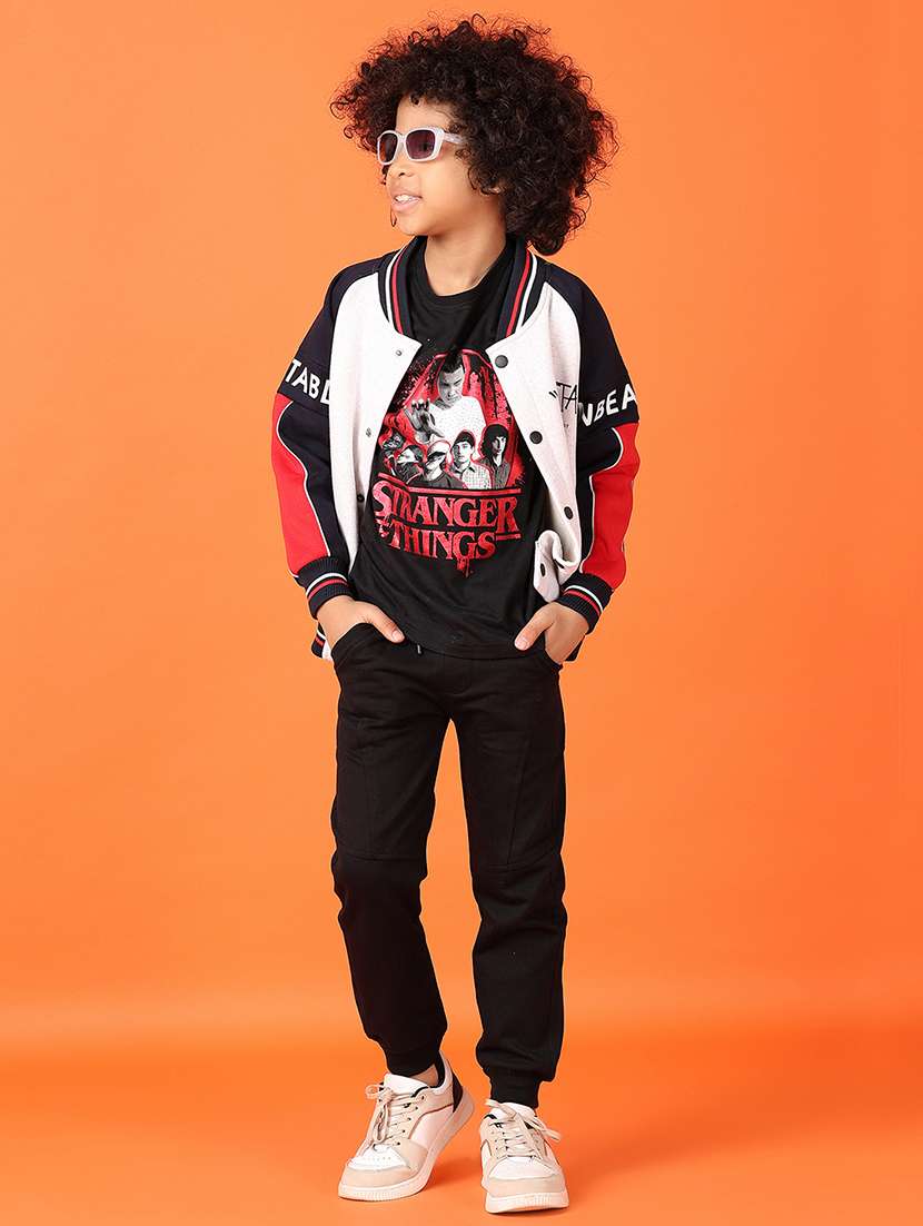 boys color block long sleeve bomber jacket - 21535739 -  Standard Image - 4