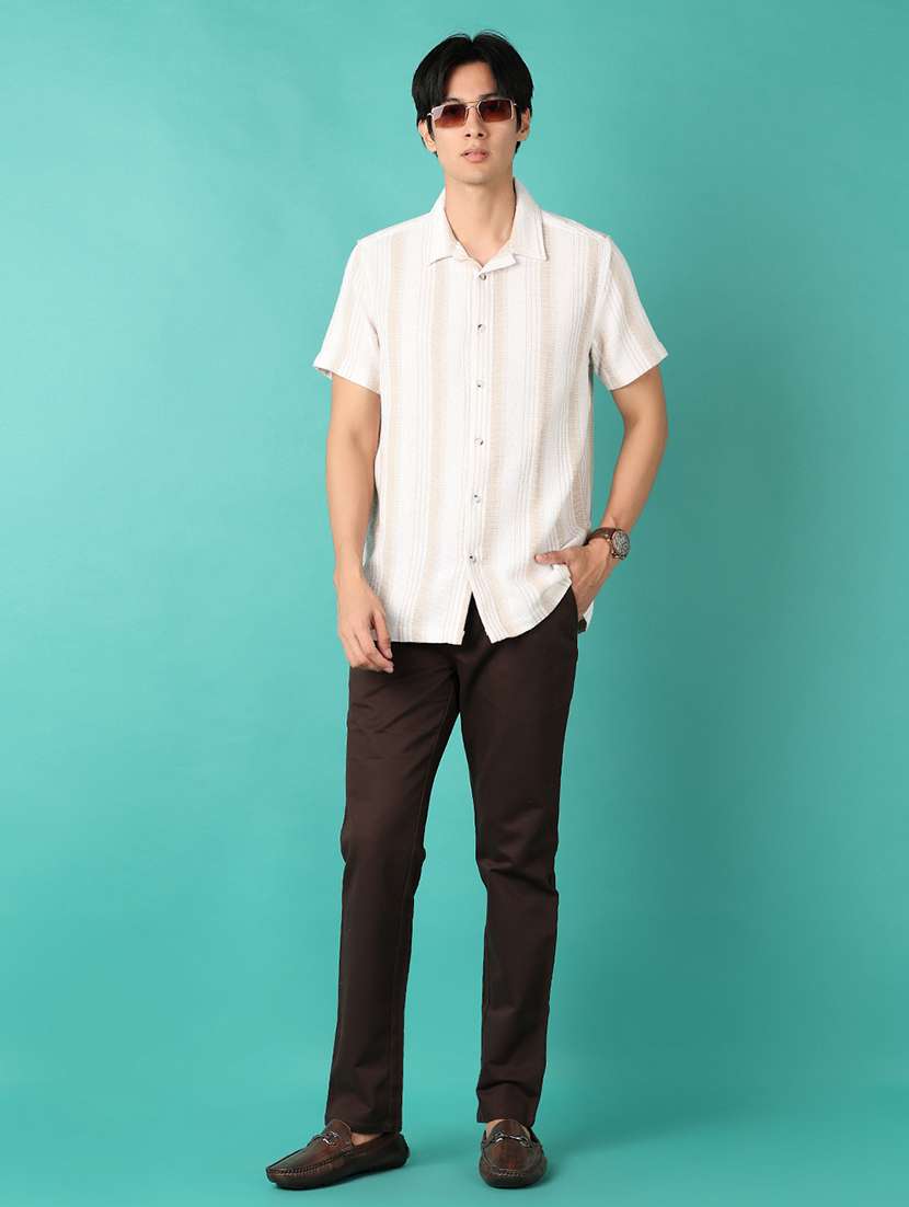 men striped short sleeve casual shirt - 21535749 -  Standard Image - 4