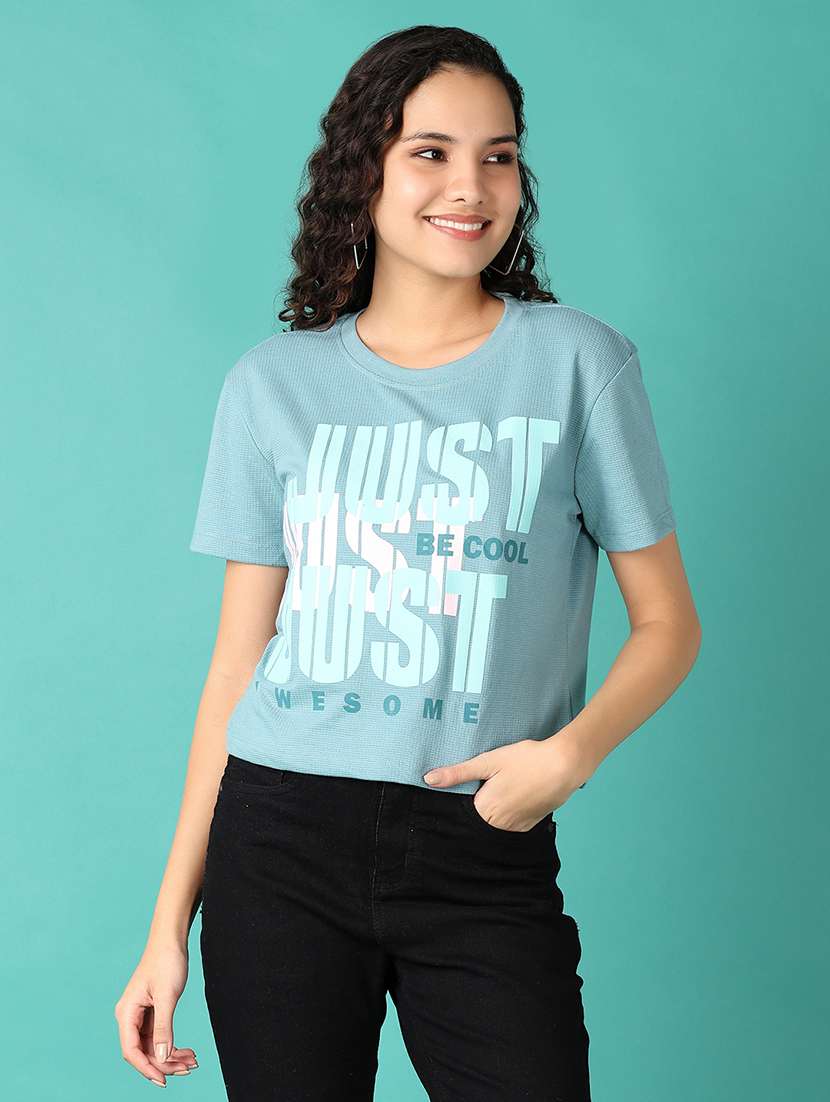 women typography short sleeve t-shirt