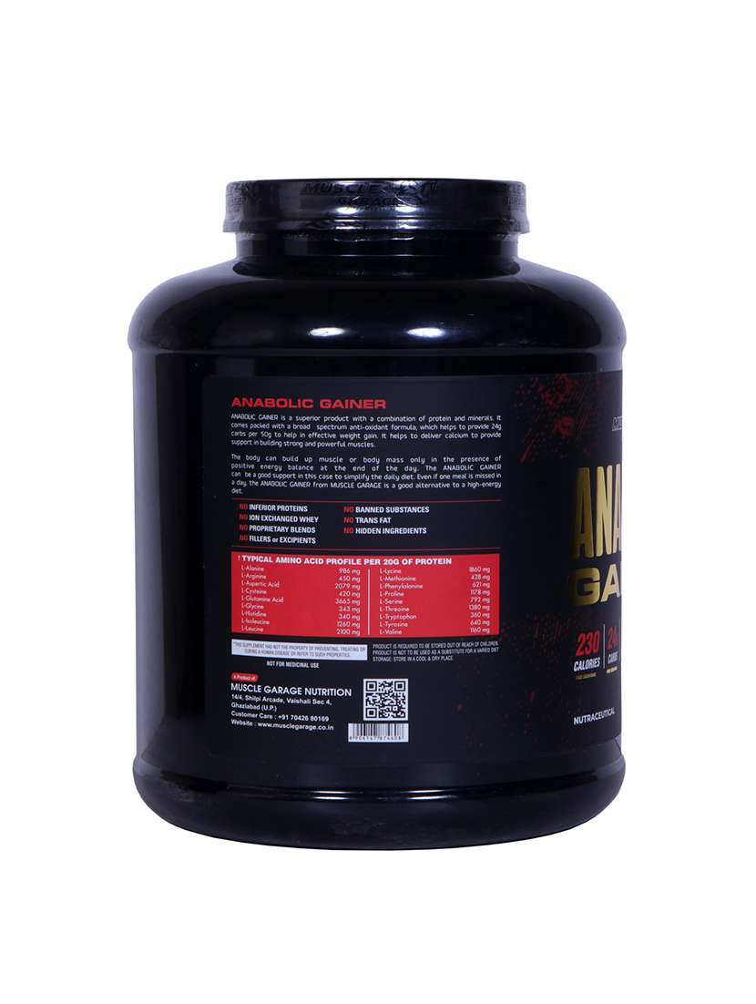 muscle garage anabolic high protein mass weight gainer for muscle building  - 21536276 -  Standard Image - 1