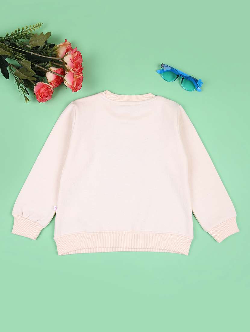 girls long sleeve front print sweatshirt - 21536293 -  Standard Image - 1