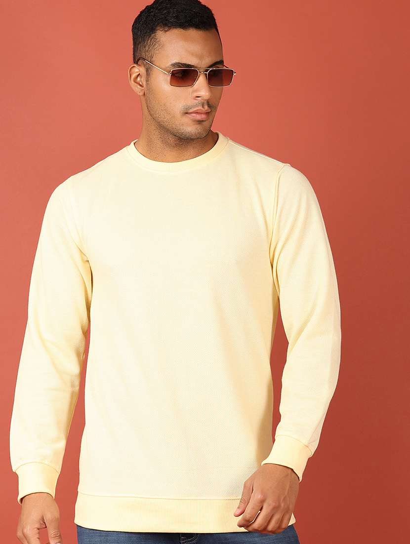 men long sleeves plain sweatshirt - 21536356 -  Standard Image - 1