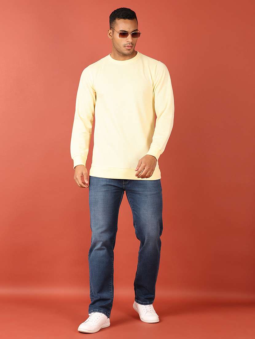 men long sleeves plain sweatshirt - 21536356 -  Standard Image - 4