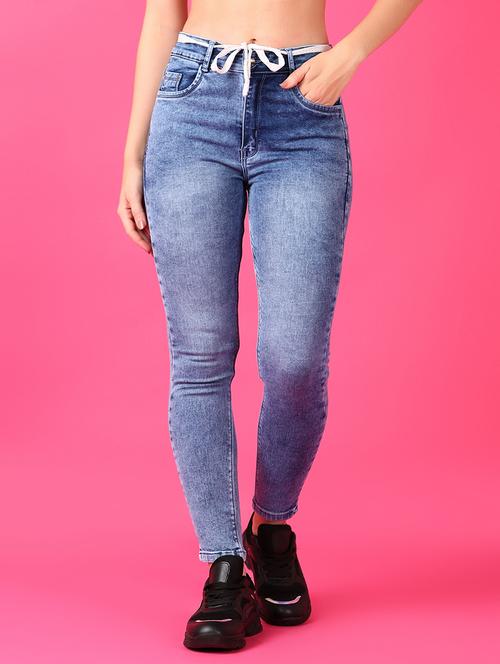 women mid high rise denim jeans - 21536360 - Standard Image - 0