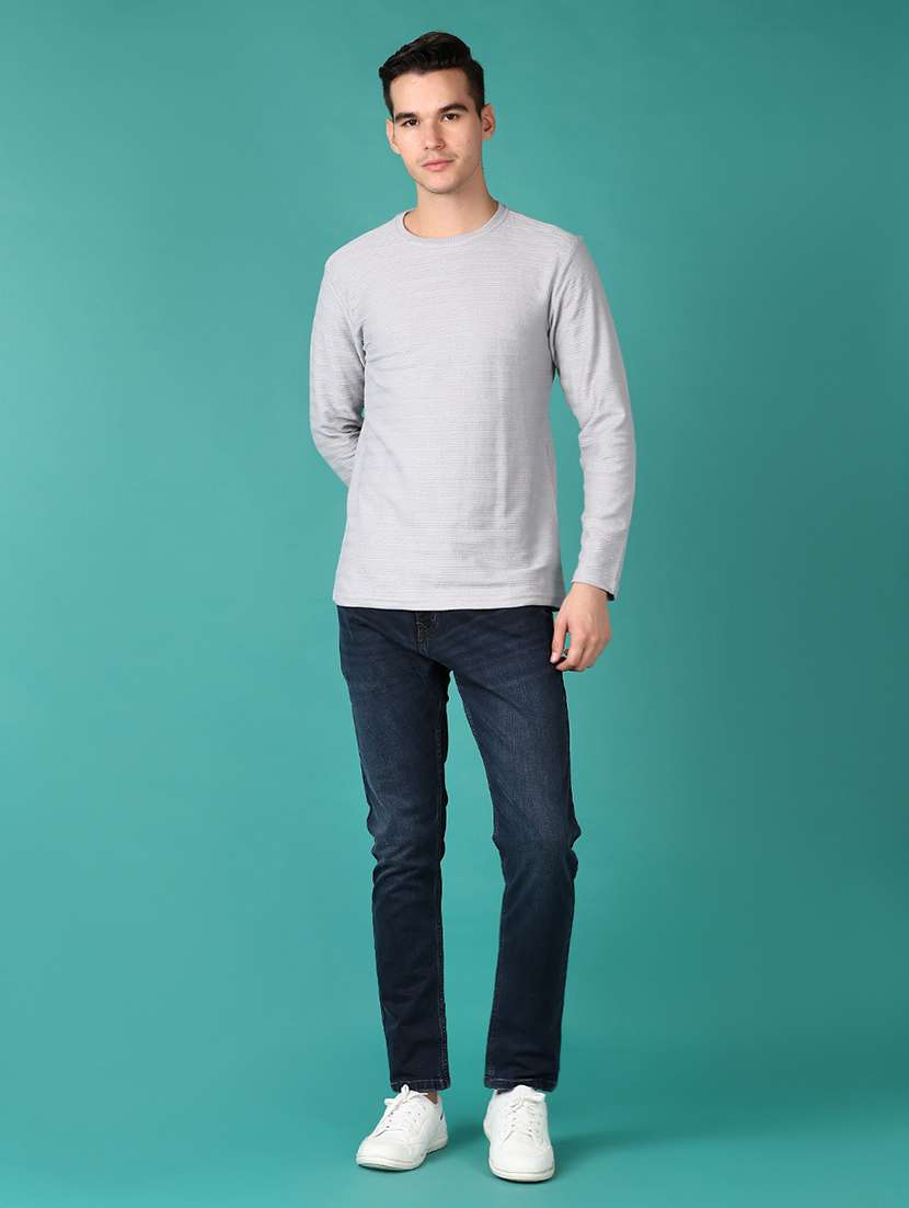 men washed mid rise denim jeans - 21536397 - Standard Image - 4