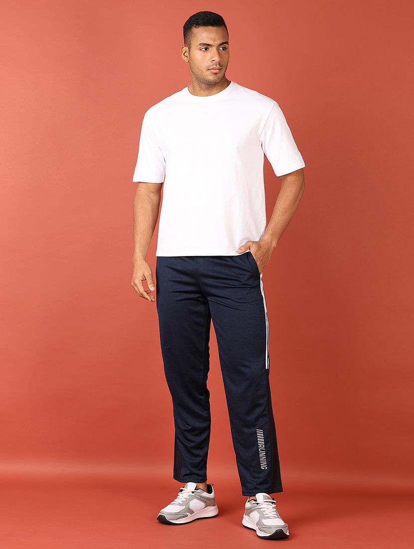 men mid rise placement print ankle length track pant - 21536453 - Standard Image - 4