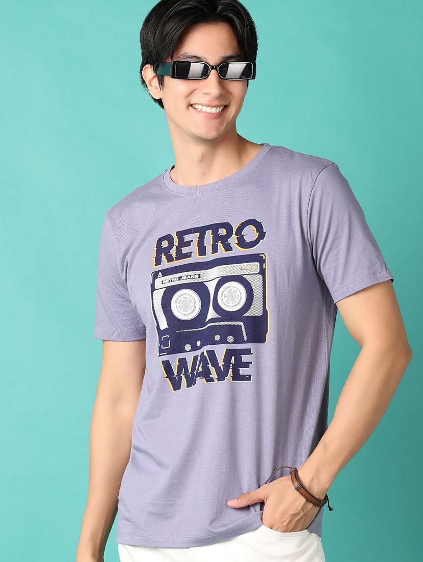 men front print short sleeve t-shirt - 21536665 -  Standard Image - 1