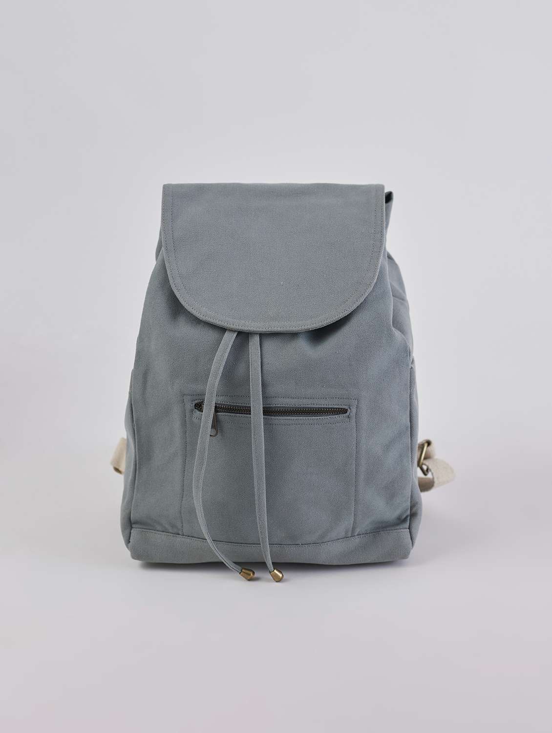 grey cotton regular backpack - 21536770 -  Zoom Image - 0