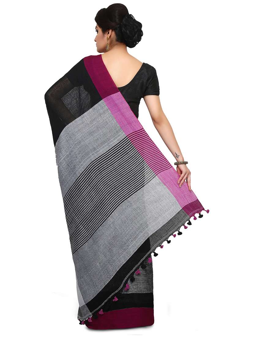 women black handloom saree - 21536849 -  Standard Image - 1