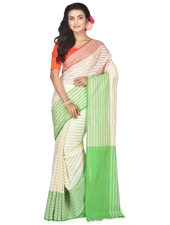 women self design handloom saree - 21536862 - Zoom Image - 0