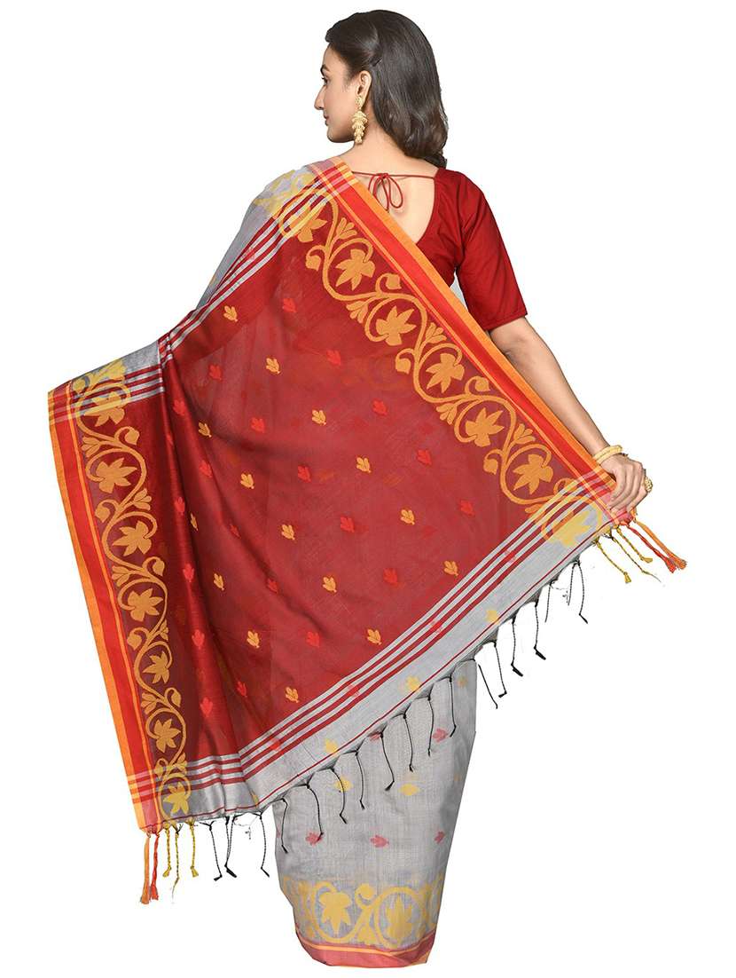 women self design handloom saree - 21536916 -  Standard Image - 1