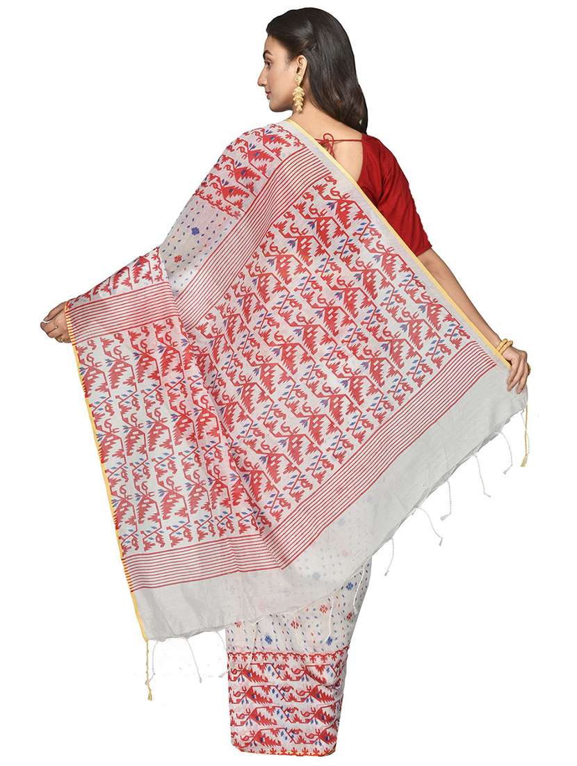 women self design jamdani saree - 21536917 -  Standard Image - 1