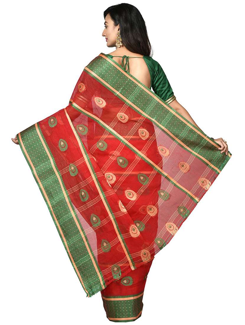 women self design handloom saree - 21536922 -  Standard Image - 1