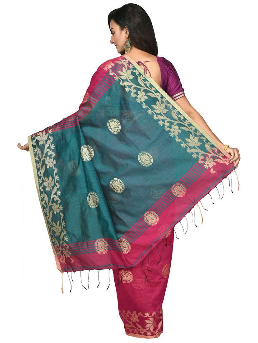 women self design handloom saree - 21536927 -  Standard Image - 1