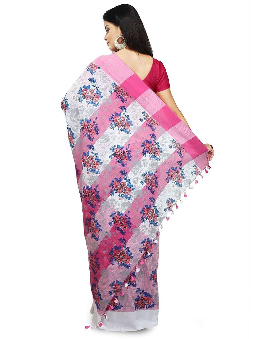 women floral printed saree - 21536946 - Standard Image - 1