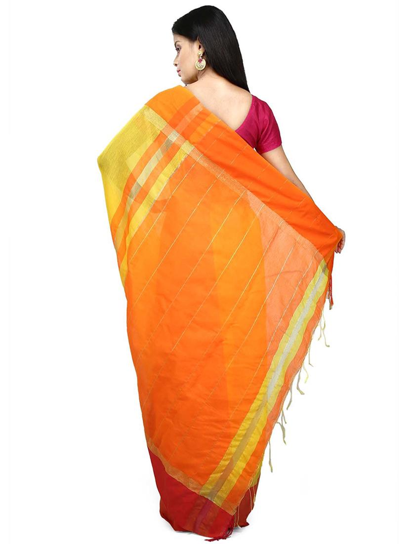 women color block handloom saree - 21536947 -  Standard Image - 1