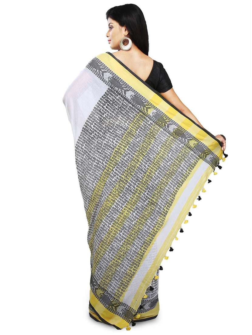 women typography handloom saree - 21536948 -  Standard Image - 1