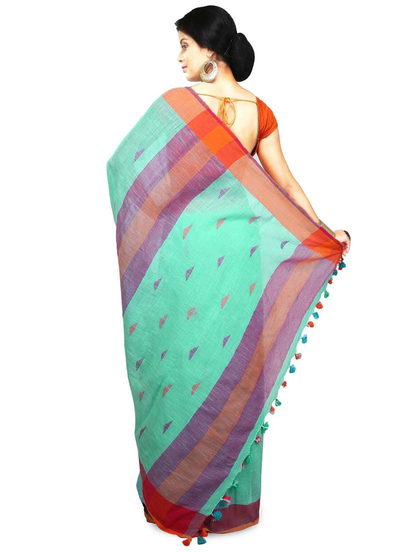 women geometric handloom saree - 21536957 -  Standard Image - 1
