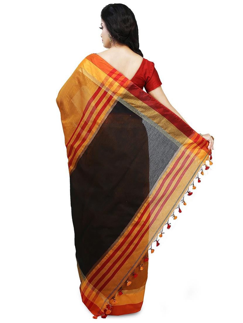 women solid southern silk saree - 21536969 - Standard Image - 1
