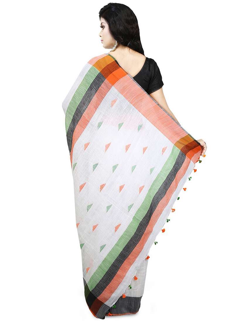 women geometric handloom saree - 21536972 -  Standard Image - 1