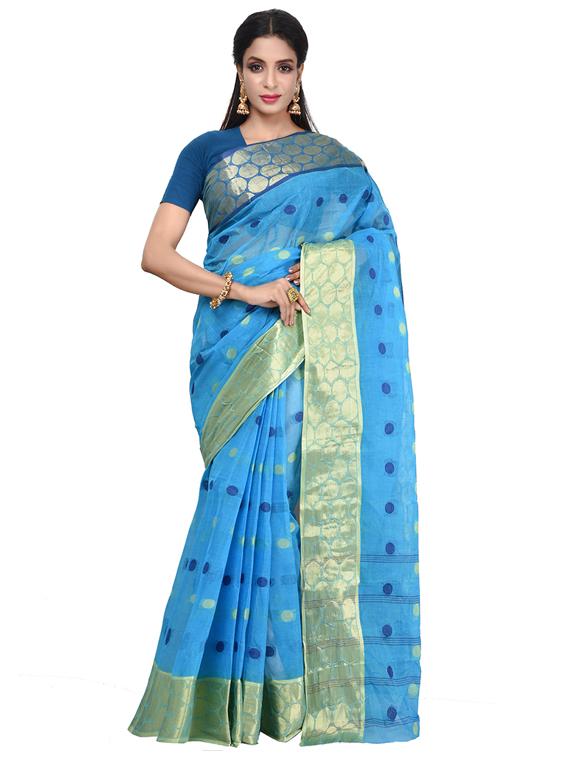 women self design tant saree - 21536978 - Zoom Image - 0