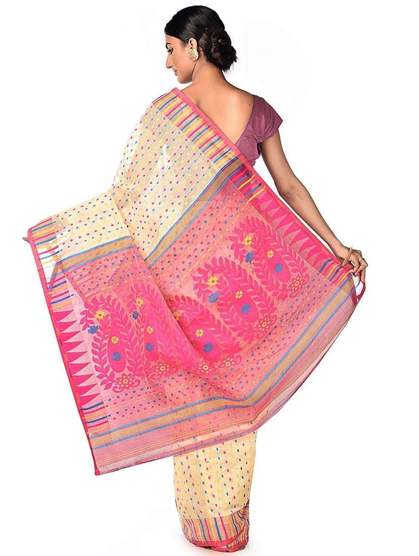 women self design jamdani saree - 21537002 -  Standard Image - 1