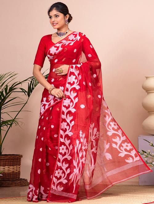women self design jamdani saree - 21537010 - Standard Image - 0