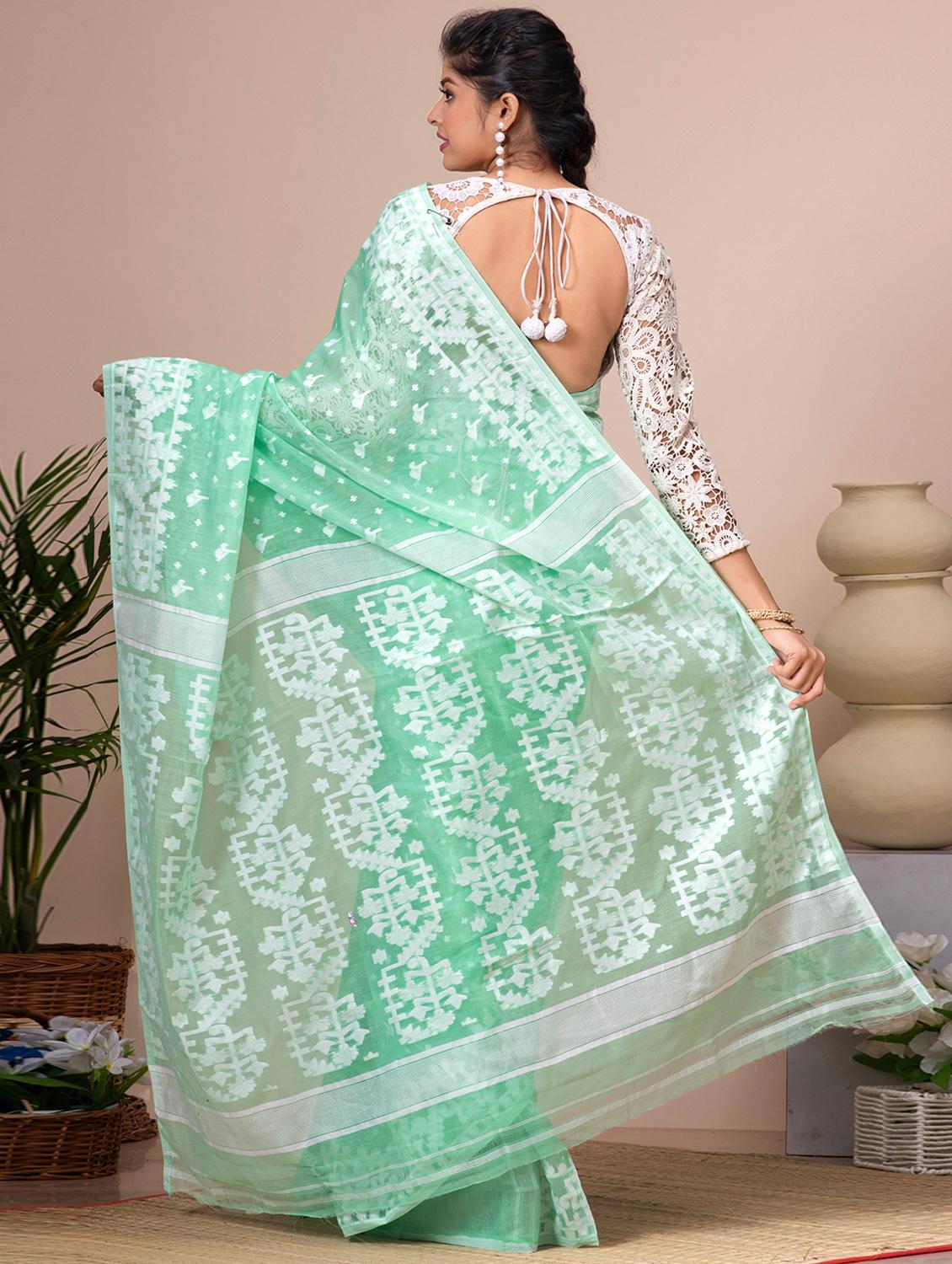 women self design jamdani saree - 21537013 -  Standard Image - 1