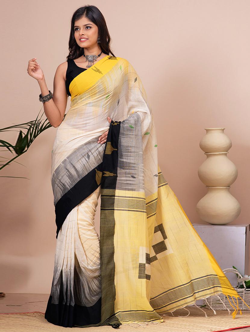 women self design handloom saree - 21537017 - Zoom Image - 0