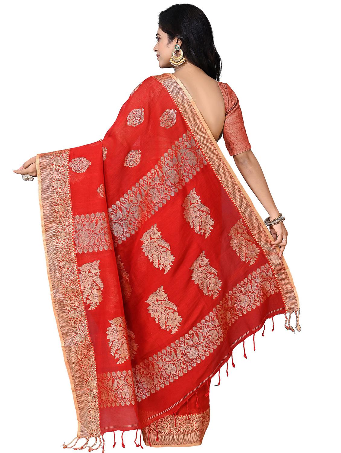 women self design bordered saree - 21537042 - Standard Image - 1