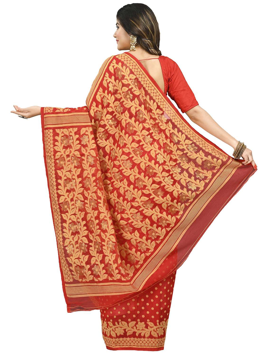 women self design chanderi saree - 21537075 -  Standard Image - 1
