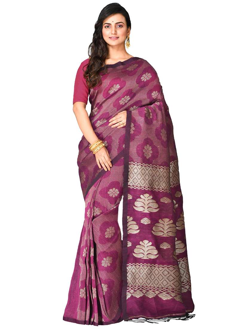 women self design handloom saree