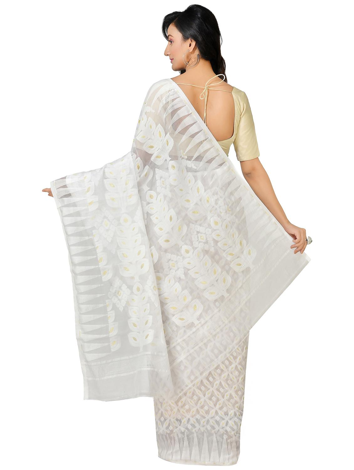 women self design jamdani saree - 21537093 -  Standard Image - 1