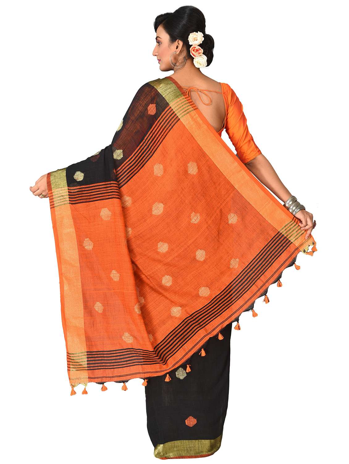 women self design handloom saree - 21537108 -  Standard Image - 1