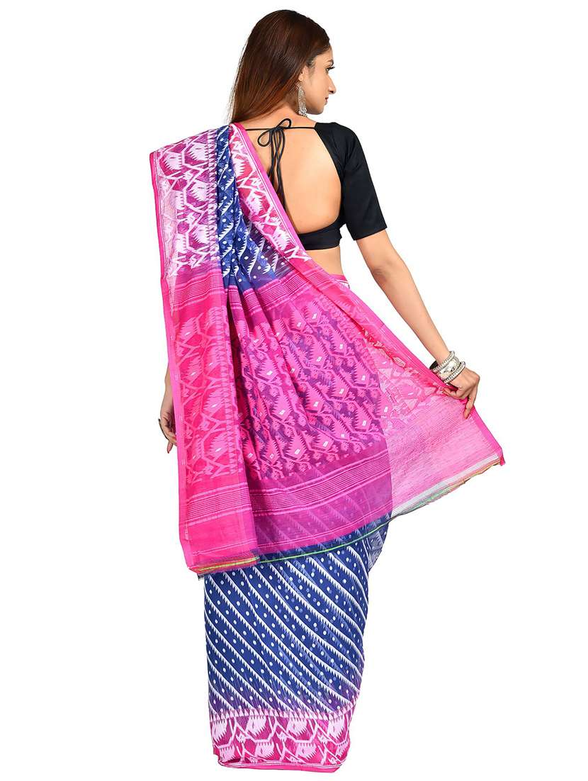 women self design jamdani saree - 21537123 -  Standard Image - 1